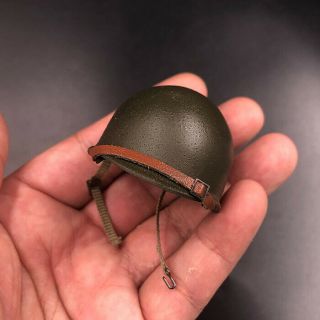 1/6 Scale Wwii Us Soldier Metal Helmet Model For 12 " Action Figure