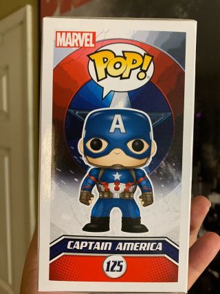 Funko Pop Marvel Captain America Civil War: Captain America Bobble - Head 7223 4