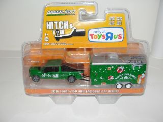 Greenlight Hitch And Tow Toysrus Christmas 2016 Ford F - 150 Santa Delivery