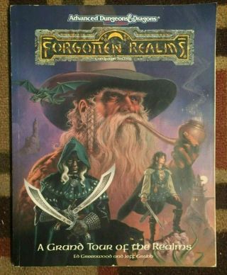Advance Dungeons & Dragons Forgotten Realms A Grand Tour Of The Realms Book