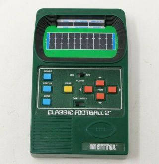 Mattel Classic Football 2 Handheld Electronic Games 2002