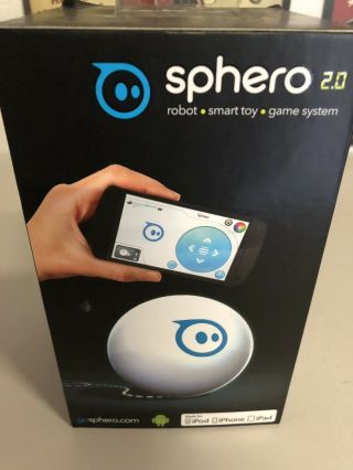 Sphero 2.  0 Robotic Ball,  Blue Hexnub Cover & Stand - Bluetooth - No Charger