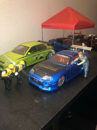 Jada Toys Import Racer Toyota Supra 1:24 Rare Blue Color.