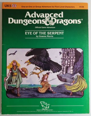 Advanced Dungeons & Dragons: Eye Of The Serpent Tsr 9125