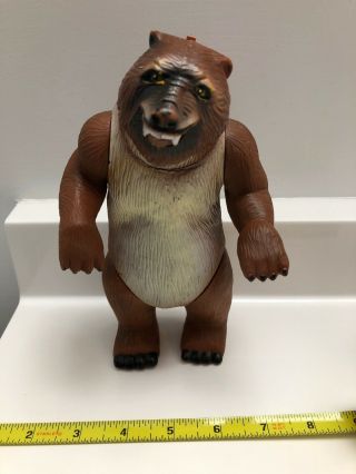 Grizzly Bear Action Figure (7 - 1/2 Inches Tall,  Dated 1987 Hg Industries)