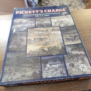 Pickett’s Charge Battle Of Gettysburg Game By Yaquinto Publication Unpunched