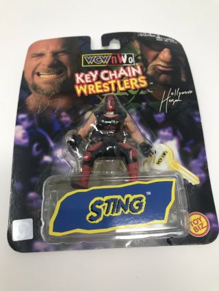 Wcw/nwo Keychain Wrestlers - Sting By Toy Biz