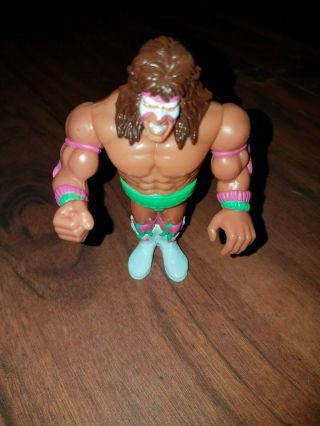 Ultimate Warrior Green Trunks Wwf Series 2 Wrestling Hasbro Figure