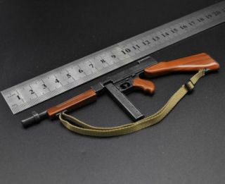 1/6 Submachine Gun Weapon Model Toy Accessory Thompson M1928a2 For 12 " Figure