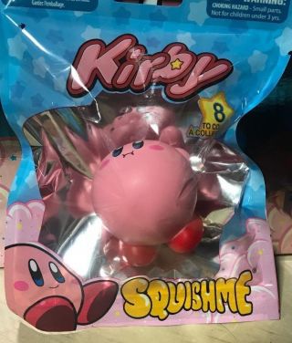 1x Kirby Flying Nintendo Smash Bros Squishme Foam Squishie Bag