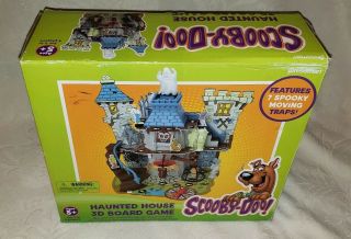 Scooby - Doo Haunted House 3d Board Game - 2007 Pressman Wb