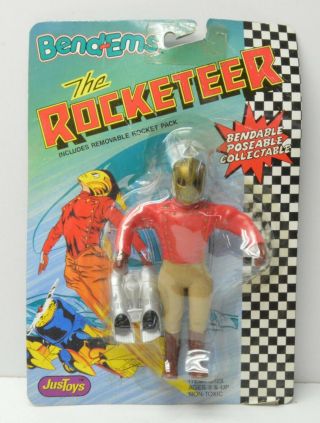 The Rocketeer Bendy Action Figure Disney 1991 Movie Justoys Nip