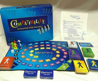 Rare - Compatibility Party Board Game: Mattel 1996 Complete.