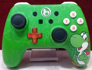 Nintendo Switch Power A Green Yoshi Wired Controller -