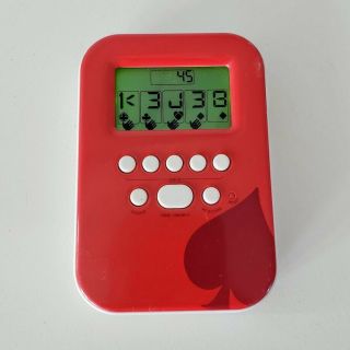 Radica Lighted Poker Electronic Handheld Lighted Game Red 2008