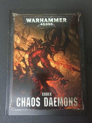 Games Workshop Warhammer 40k Chaos Daemons Codex 8th Edition Rulebook