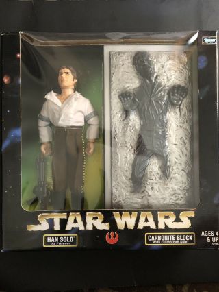 1998 Star Wars 12 " Action Figure Han Solo With Carbonite Block Factorysealed