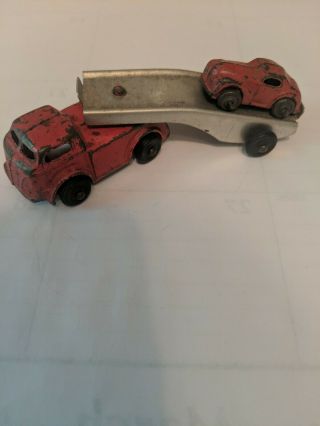Vintage Barclay Toy Car Carrier Auto Transport W/ 1 Cars