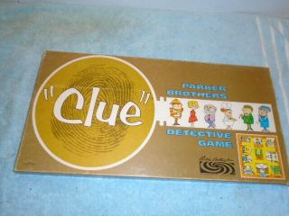 Vintage Clue Board Game (1963) Parker Bros