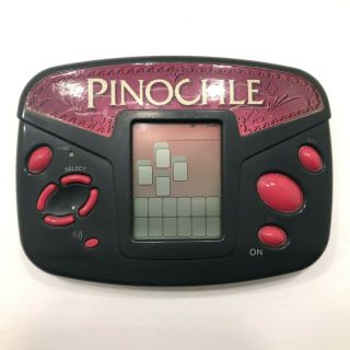 Radica Electronic Pinochle Handheld Travel Game Model 3667 Vintage WELL 2