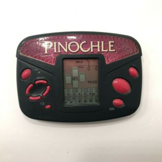 Radica Electronic Pinochle Handheld Travel Game Model 3667 Vintage WELL 4