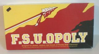 Fsu Opoly Monopoly Board Game Florida State University - Vg / Complete