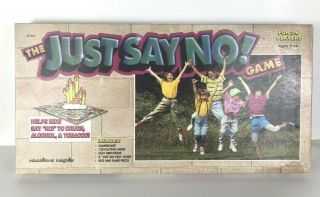 Just Say No To Drugs Board Game Rare Vintage 1980s 1990s Educational Tool