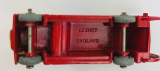 Matchbox Series No 9 A Moko Lesney Dennis Fire Escape Engine Red Diecast England 5