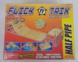 Spin Master Toys Flick Trix Half Pipe Bmx Finger Bikes Tech Deck Open Box