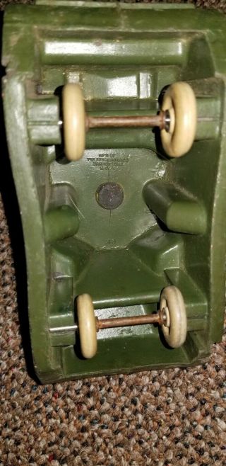 Vintage Rubber U.  S.  A.  Green Tank The Sun Rubber Co 1950 ' s Toy read 5