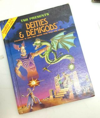 1981 Advanced Dungeons & Dragons - Dieties & Demigods - Early Print Hc Book - C6429