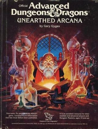 Unearthed Arcana 2017 Players Handbook Tsr Dungeons Dragons D&d Guide Guidebook