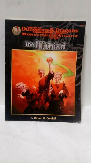Advanced Dungeons And Dragons Illithiad Paperback 9569 Monstrous Arcana