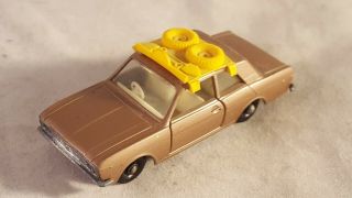 Matchbox 25 Ford Cortina - Beige Body W/ Yellow Roof Rack -