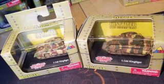 Two Millennium Toys - Kingtiger King Tiger Tanks 1/144 - 2 Styles