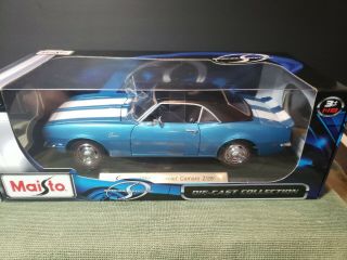 Maisto 1/18 1968 Chevrolet Camaro Z/28 - Blue