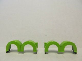 1 Pair Dcp 1/64 Scale Double Hump Rear Fenders Lime Green (off Of Peterbilt)