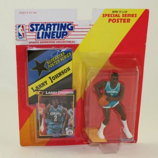Kenner - Starting Lineup Nba Basketball Series Action Figure - Larry Johnson Nm