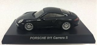 RARE SHIP FROM LA 1/64 Kyosho Porsche 911 Carrera S (Type 991) - Black 2