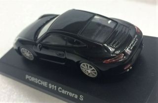 RARE SHIP FROM LA 1/64 Kyosho Porsche 911 Carrera S (Type 991) - Black 3