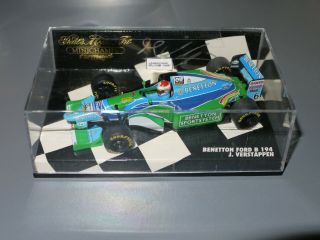 Minichamps 1:43 F1 1994 Jos Verstappen Benetton Ford B194 Signed By Jos