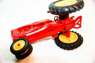 VINTAGE 1/16 MASSEY HARRIS 44 RED TOY FARM TRACTOR 4