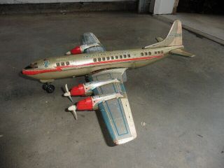 1950s Rosko Nomura Japan American Airlines Electra Tin Litho B/o Airplane