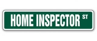 Home Inspector Street Sign Inspection Building House Real Estate 18 "