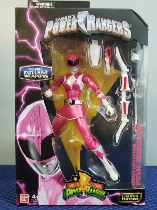 Legacy Metallic Pink Power Ranger Action Figure W/ Exclusive Weapons Nib