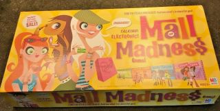 Mall Madness Board Game 2004 Talking Electronic Console Complete