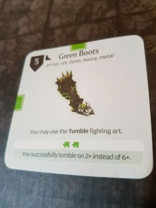 Kingdom Death: Monster - Green Armor expansion,  mild flaws on some cards 4
