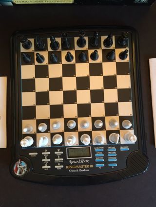 Excalibur King Master III 3 Electronic Chess & Checkers Game Magnetic Model 911E 2