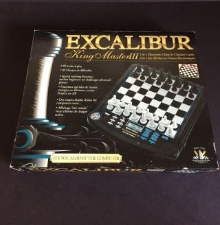 Excalibur King Master III 3 Electronic Chess & Checkers Game Magnetic Model 911E 4