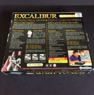 Excalibur King Master III 3 Electronic Chess & Checkers Game Magnetic Model 911E 5